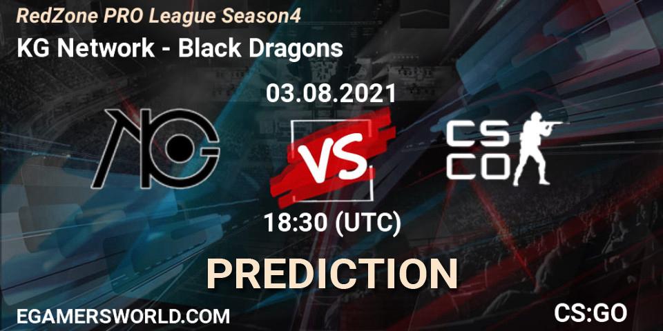 KG Network - Black Dragons: Maç tahminleri. 03.08.2021 at 21:30, Counter-Strike (CS2), RedZone PRO League Season 4