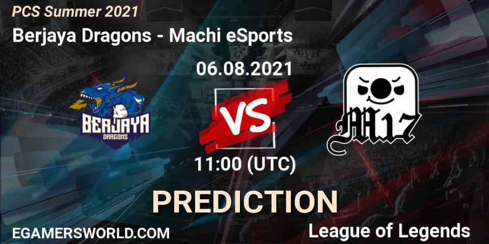 Berjaya Dragons - Machi eSports: Maç tahminleri. 06.08.21, LoL, PCS Summer 2021