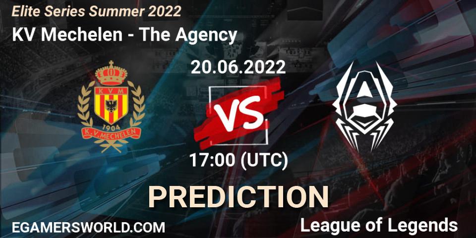 KV Mechelen - The Agency: Maç tahminleri. 20.06.2022 at 17:00, LoL, Elite Series Summer 2022
