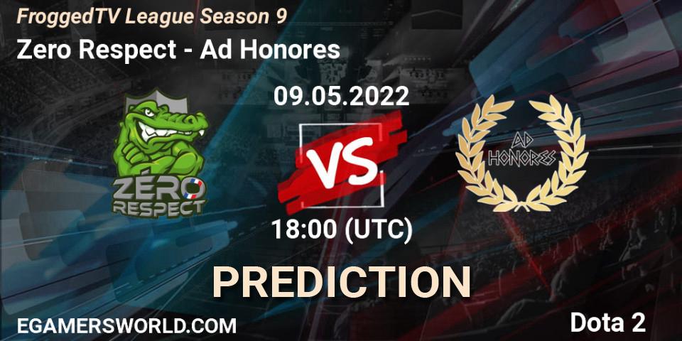 Zero Respect - Ad Honores: Maç tahminleri. 09.05.2022 at 18:04, Dota 2, FroggedTV League Season 9