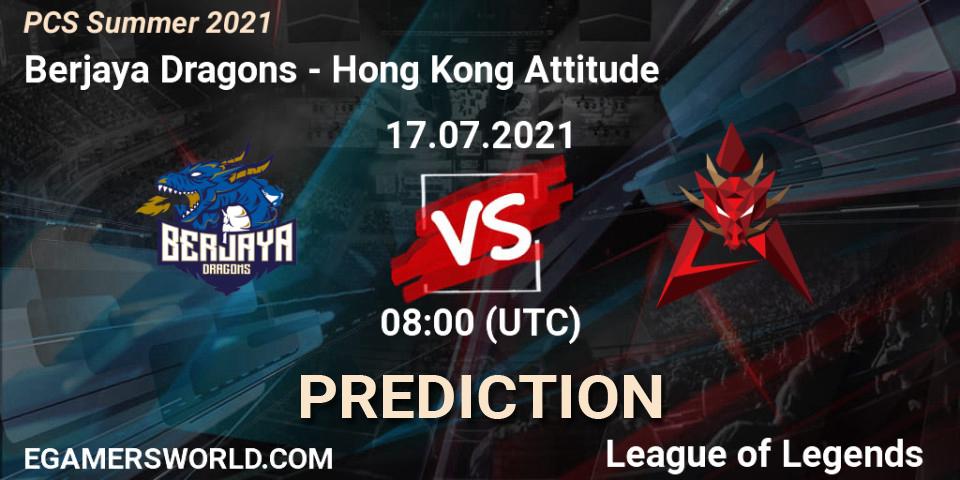 Berjaya Dragons - Hong Kong Attitude: Maç tahminleri. 17.07.2021 at 08:00, LoL, PCS Summer 2021