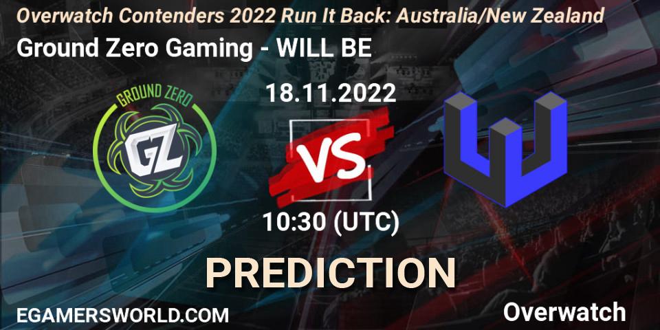 Ground Zero Gaming - WILL BE: Maç tahminleri. 18.11.2022 at 10:30, Overwatch, Overwatch Contenders 2022 - Australia/New Zealand - November