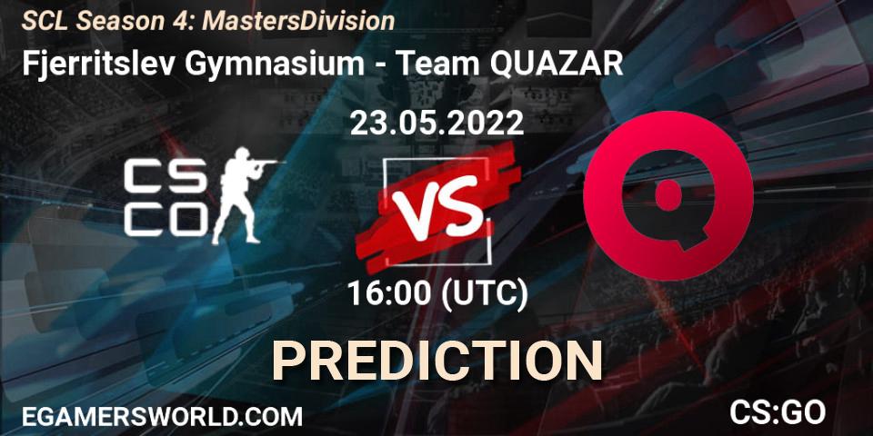 Fjerritslev Gymnasium - QUAZAR: Maç tahminleri. 23.05.2022 at 16:00, Counter-Strike (CS2), SCL Season 4: Masters Division