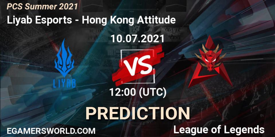 Liyab Esports - Hong Kong Attitude: Maç tahminleri. 10.07.2021 at 12:00, LoL, PCS Summer 2021