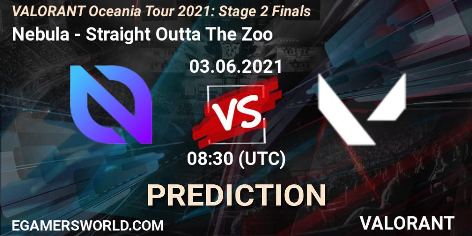 Nebula - Straight Outta The Zoo: Maç tahminleri. 03.06.2021 at 08:30, VALORANT, VALORANT Oceania Tour 2021: Stage 2 Finals