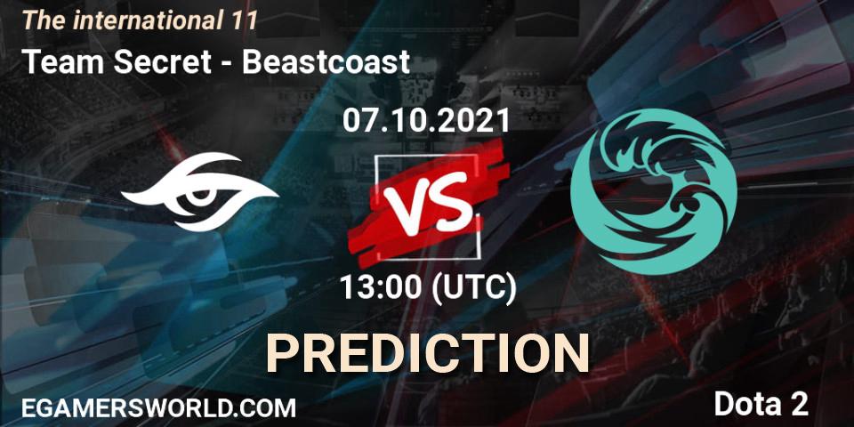 Team Secret - Beastcoast: Maç tahminleri. 07.10.2021 at 15:41, Dota 2, The Internationa 2021