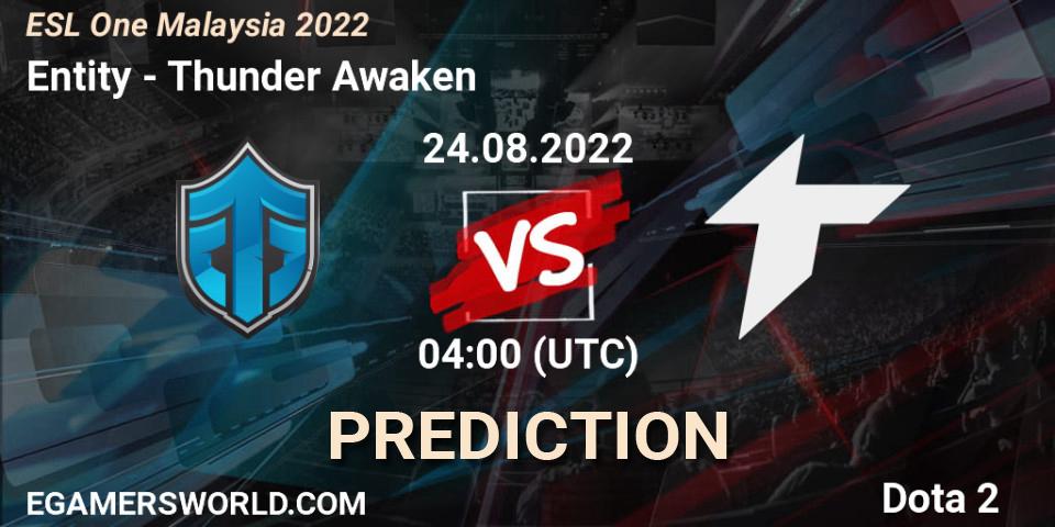 Entity - Thunder Awaken: Maç tahminleri. 24.08.22, Dota 2, ESL One Malaysia 2022