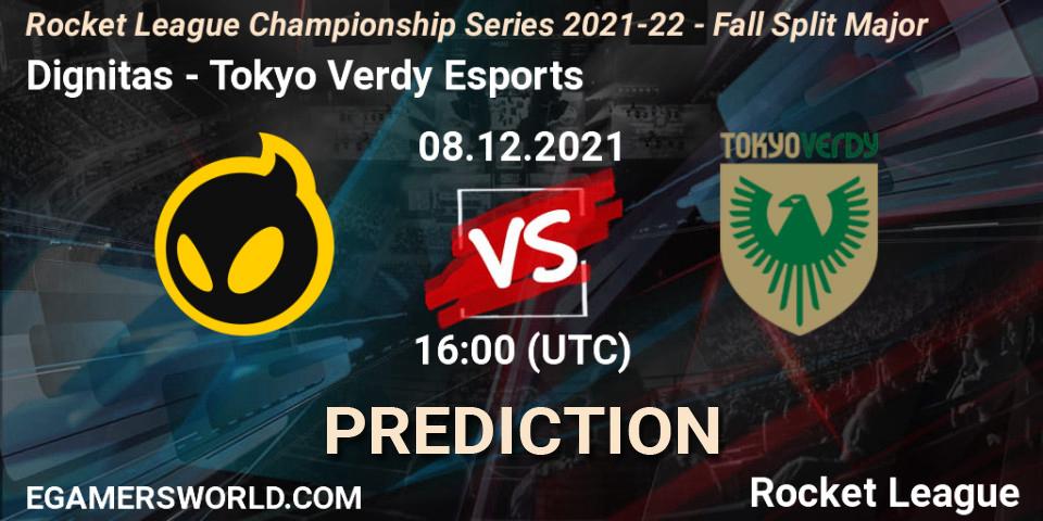 Dignitas - Tokyo Verdy Esports: Maç tahminleri. 08.12.21, Rocket League, RLCS 2021-22 - Fall Split Major
