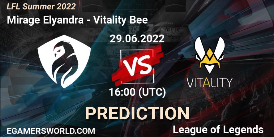Mirage Elyandra - Vitality Bee: Maç tahminleri. 29.06.2022 at 16:00, LoL, LFL Summer 2022