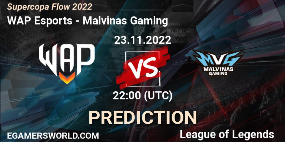 WAP Esports - Malvinas Gaming: Maç tahminleri. 23.11.22, LoL, Supercopa Flow 2022