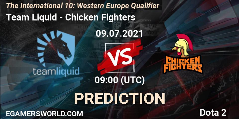 Team Liquid - Chicken Fighters: Maç tahminleri. 09.07.2021 at 09:04, Dota 2, The International 10: Western Europe Qualifier