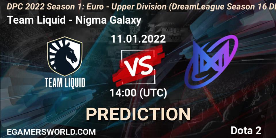 Team Liquid - Nigma Galaxy: Maç tahminleri. 11.01.2022 at 14:21, Dota 2, DPC 2022 Season 1: Euro - Upper Division (DreamLeague Season 16 DPC WEU)