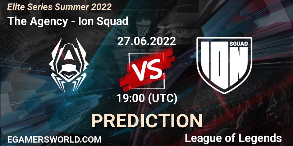 The Agency - Ion Squad: Maç tahminleri. 27.06.2022 at 19:00, LoL, Elite Series Summer 2022