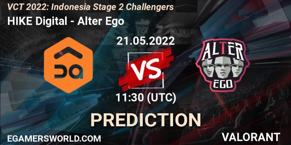 HIKE Digital - Alter Ego: Maç tahminleri. 21.05.2022 at 12:45, VALORANT, VCT 2022: Indonesia Stage 2 Challengers