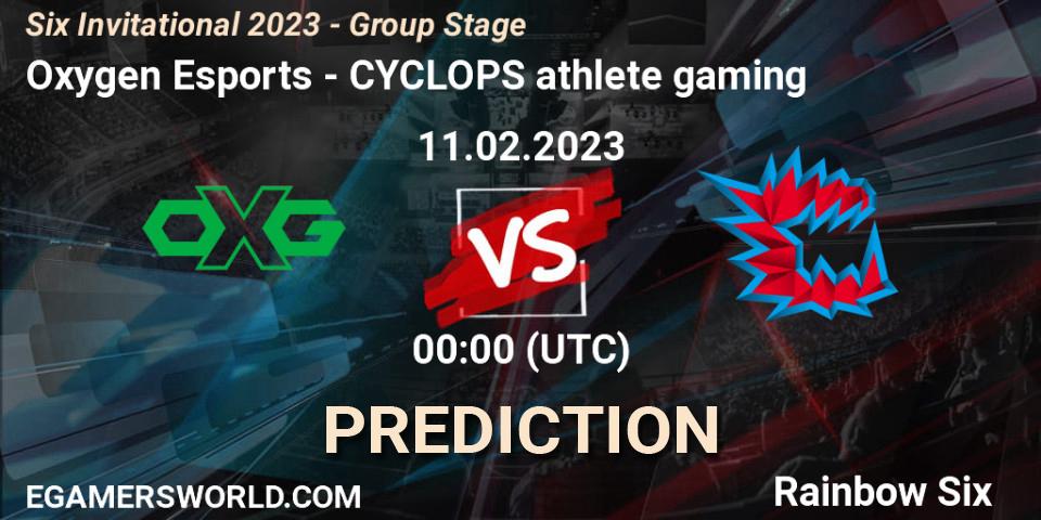 Oxygen Esports - CYCLOPS athlete gaming: Maç tahminleri. 11.02.23, Rainbow Six, Six Invitational 2023 - Group Stage