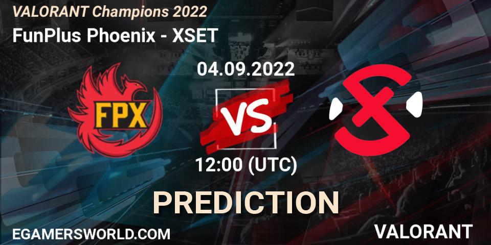 FunPlus Phoenix - XSET: Maç tahminleri. 05.09.22, VALORANT, VALORANT Champions 2022