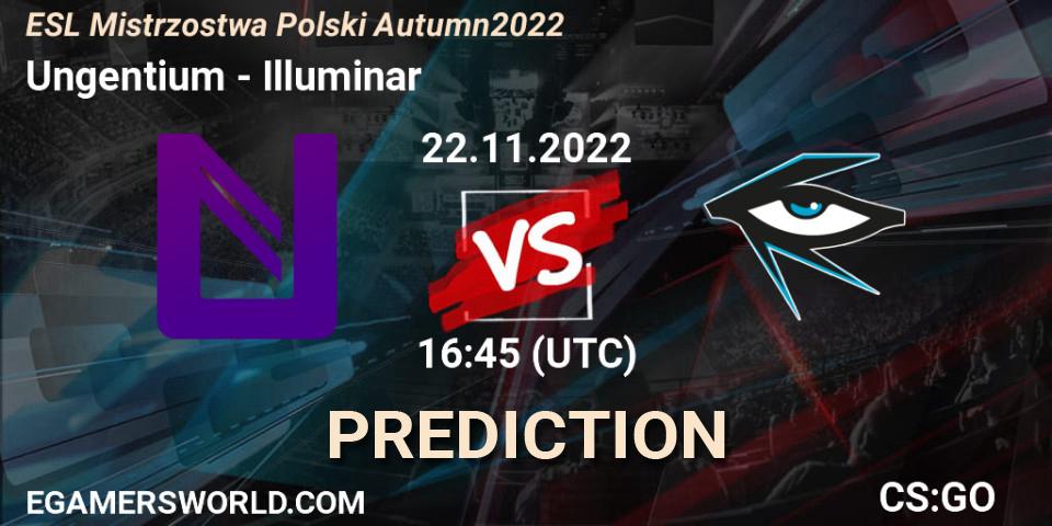 Ungentium - Illuminar: Maç tahminleri. 22.11.2022 at 21:45, Counter-Strike (CS2), ESL Mistrzostwa Polski Autumn 2022