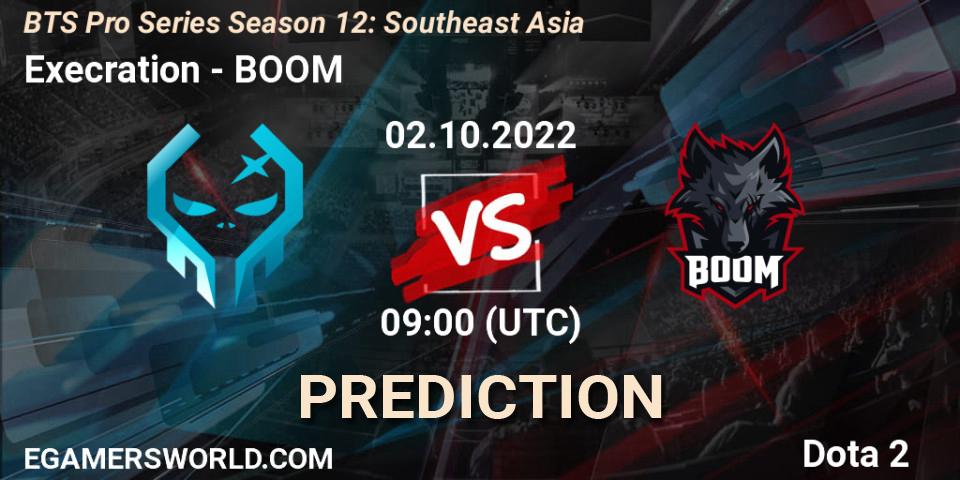 Execration - BOOM: Maç tahminleri. 02.10.2022 at 09:00, Dota 2, BTS Pro Series Season 12: Southeast Asia