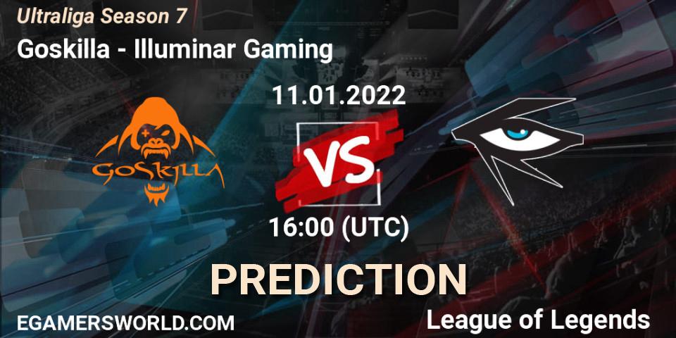 Goskilla - Illuminar Gaming: Maç tahminleri. 11.01.2022 at 16:00, LoL, Ultraliga Season 7