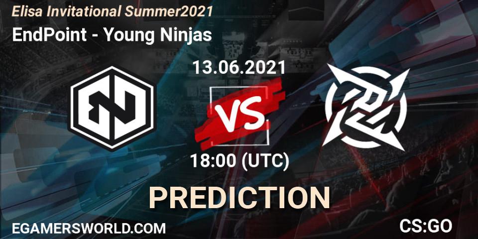 EndPoint - Young Ninjas: Maç tahminleri. 13.06.2021 at 18:00, Counter-Strike (CS2), Elisa Invitational Summer 2021
