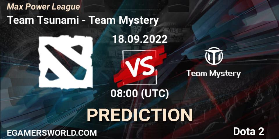 Team Tsunami - Team Mystery: Maç tahminleri. 18.09.2022 at 08:27, Dota 2, Max Power League