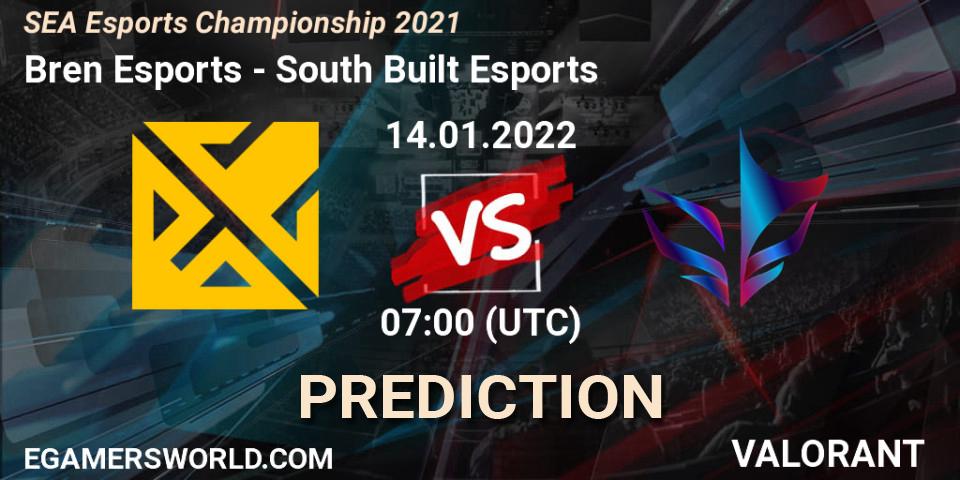 Bren Esports - South Built Esports: Maç tahminleri. 14.01.2022 at 08:30, VALORANT, SEA Esports Championship 2021