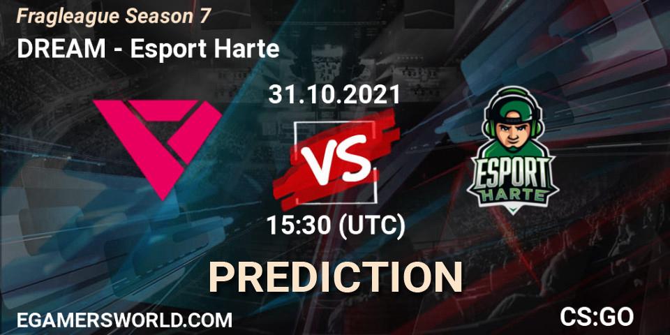 DREAM - Esport Harte: Maç tahminleri. 31.10.2021 at 15:30, Counter-Strike (CS2), Fragleague Season 7