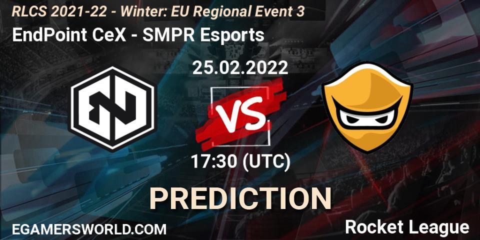 EndPoint CeX - SMPR Esports: Maç tahminleri. 25.02.2022 at 17:30, Rocket League, RLCS 2021-22 - Winter: EU Regional Event 3