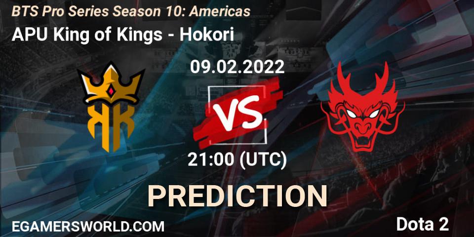 APU King of Kings - Hokori: Maç tahminleri. 09.02.2022 at 21:00, Dota 2, BTS Pro Series Season 10: Americas