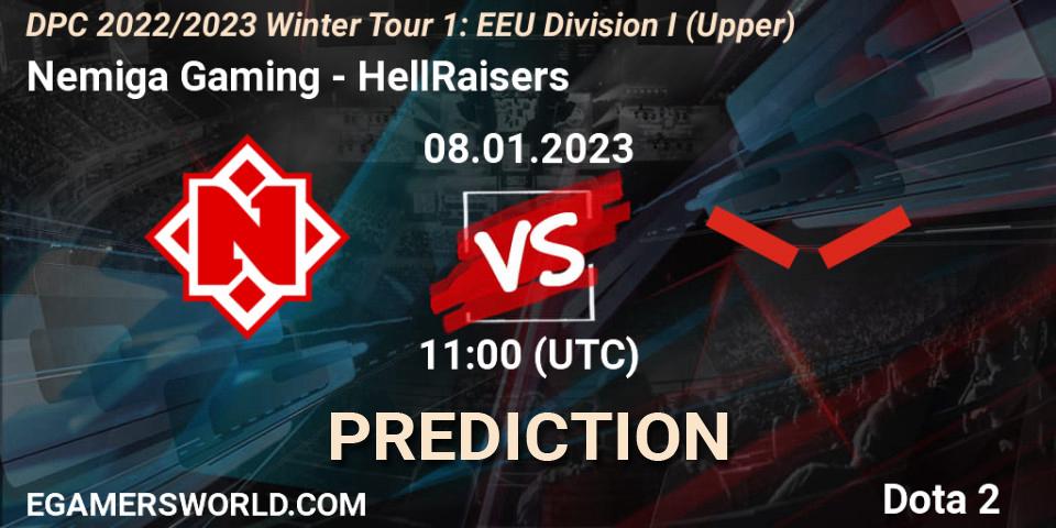Nemiga Gaming - HellRaisers: Maç tahminleri. 08.01.23, Dota 2, DPC 2022/2023 Winter Tour 1: EEU Division I (Upper)