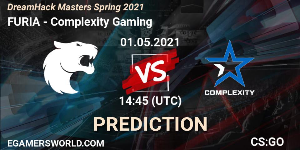 FURIA - Complexity Gaming: Maç tahminleri. 01.05.2021 at 14:45, Counter-Strike (CS2), DreamHack Masters Spring 2021