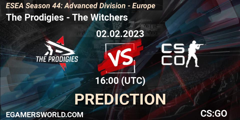 The Prodigies - The Witchers: Maç tahminleri. 02.02.23, CS2 (CS:GO), ESEA Season 44: Advanced Division - Europe