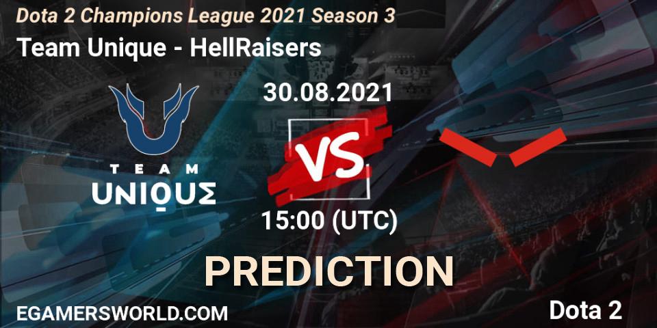 Team Unique - HellRaisers: Maç tahminleri. 30.08.2021 at 14:59, Dota 2, Dota 2 Champions League 2021 Season 3