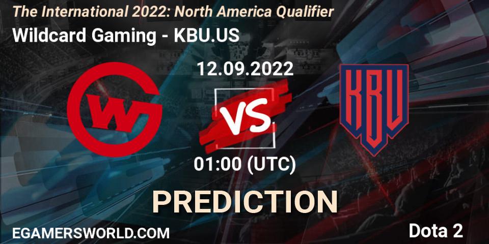 Wildcard Gaming - KBU.US: Maç tahminleri. 12.09.2022 at 01:07, Dota 2, The International 2022: North America Qualifier