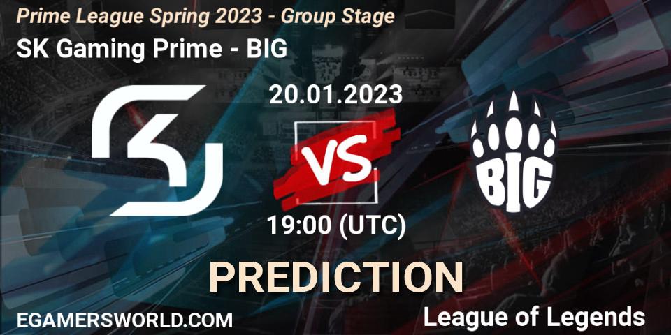 SK Gaming Prime - BIG: Maç tahminleri. 20.01.2023 at 19:00, LoL, Prime League Spring 2023 - Group Stage