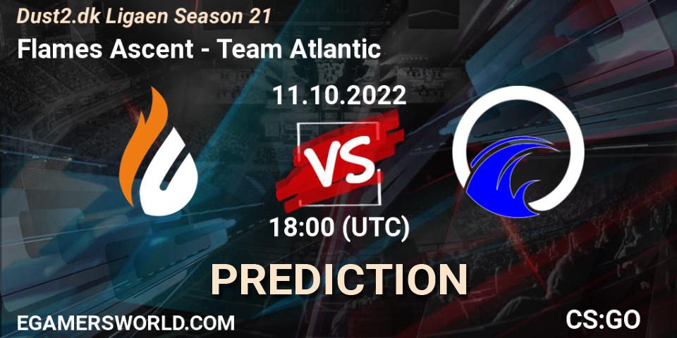 Flames Ascent - Team Atlantic: Maç tahminleri. 11.10.2022 at 18:00, Counter-Strike (CS2), Dust2.dk Ligaen Season 21