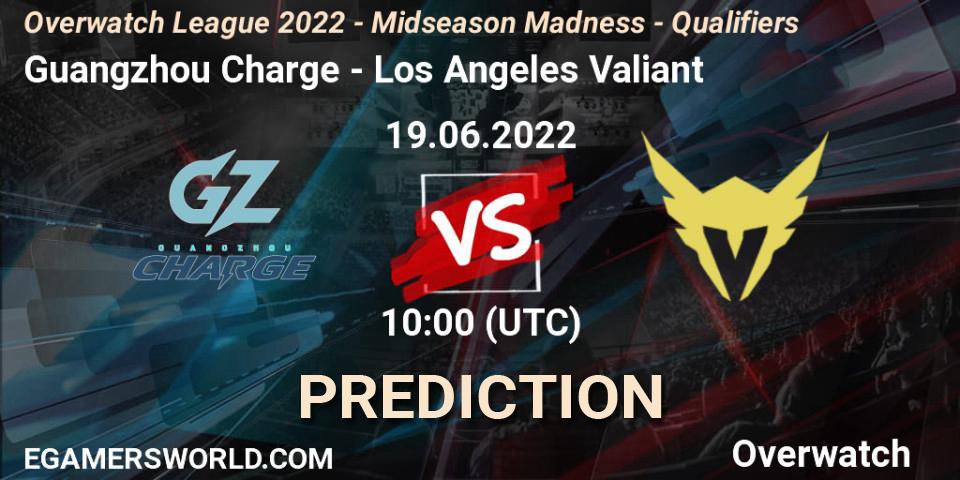 Guangzhou Charge - Los Angeles Valiant: Maç tahminleri. 26.06.2022 at 10:00, Overwatch, Overwatch League 2022 - Midseason Madness - Qualifiers