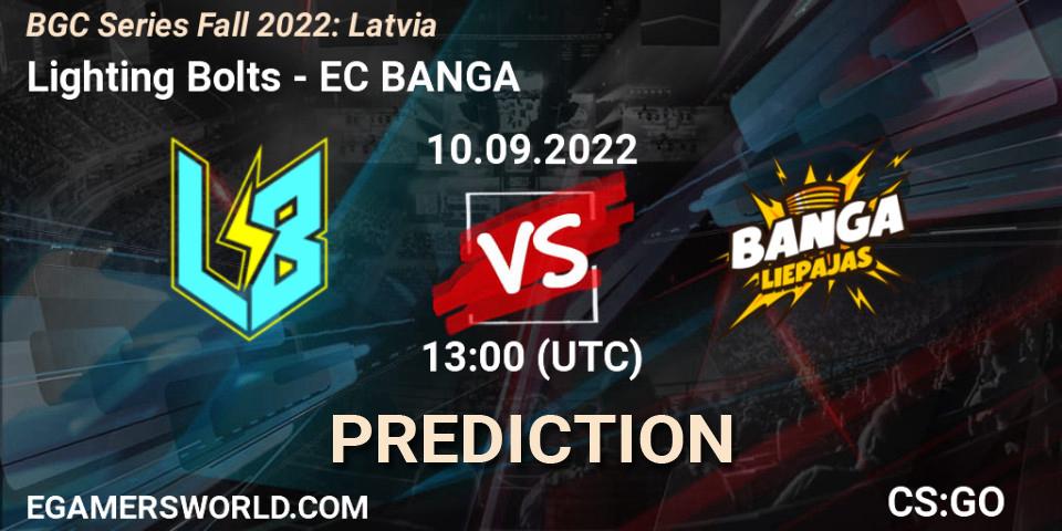 Lighting Bolts - EC BANGA: Maç tahminleri. 10.09.2022 at 13:00, Counter-Strike (CS2), BGC Series Fall 2022: Latvia