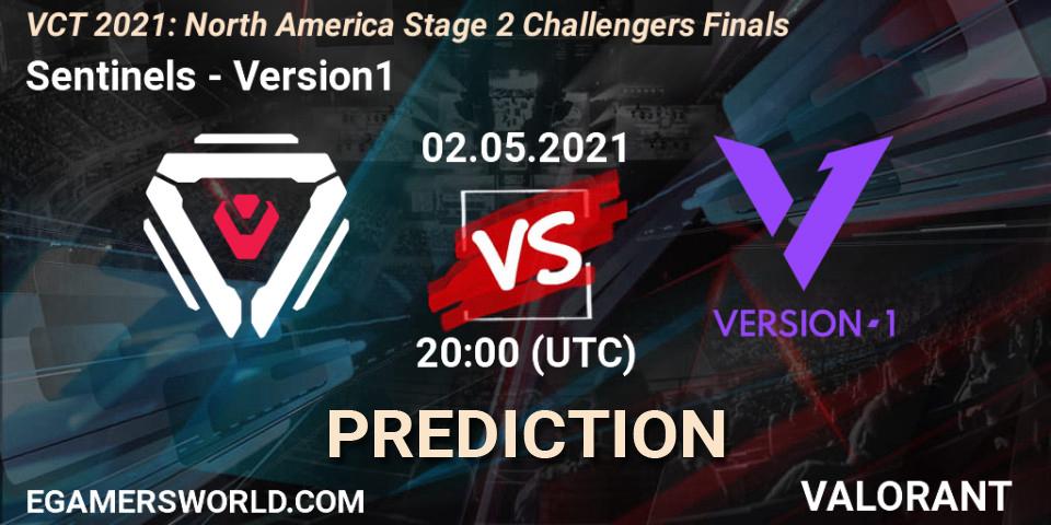 Sentinels - Version1: Maç tahminleri. 02.05.2021 at 20:00, VALORANT, VCT 2021: North America Stage 2 Challengers Finals