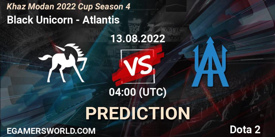 Black Unicorn - Atlantis: Maç tahminleri. 13.08.2022 at 04:23, Dota 2, Khaz Modan 2022 Cup Season 4