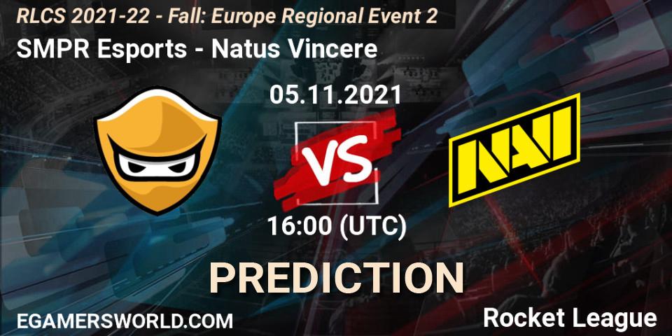 SMPR Esports - Natus Vincere: Maç tahminleri. 05.11.2021 at 16:00, Rocket League, RLCS 2021-22 - Fall: Europe Regional Event 2