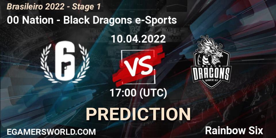 00 Nation - Black Dragons e-Sports: Maç tahminleri. 10.04.2022 at 17:00, Rainbow Six, Brasileirão 2022 - Stage 1