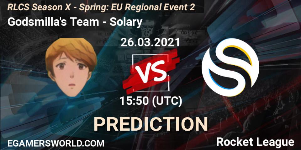 Godsmilla's Team - Solary: Maç tahminleri. 26.03.2021 at 15:50, Rocket League, RLCS Season X - Spring: EU Regional Event 2