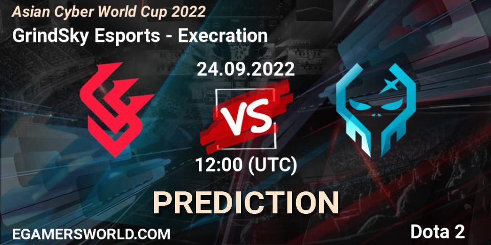 GrindSky Esports - Execration: Maç tahminleri. 24.09.2022 at 12:37, Dota 2, Asian Cyber World Cup 2022