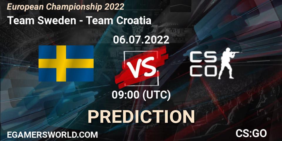Team Sweden - Team Croatia: Maç tahminleri. 06.07.2022 at 10:10, Counter-Strike (CS2), European Championship 2022