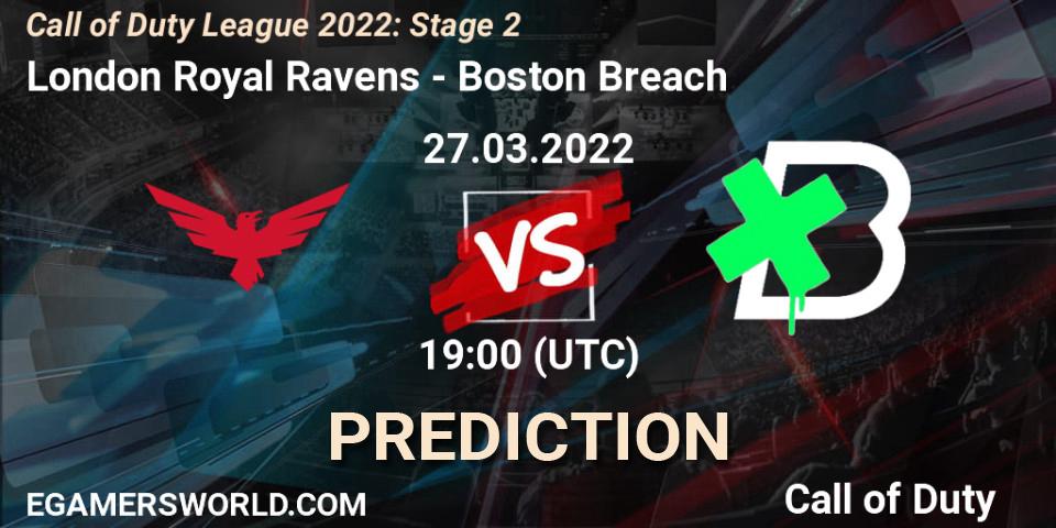 London Royal Ravens - Boston Breach: Maç tahminleri. 27.03.22, Call of Duty, Call of Duty League 2022: Stage 2