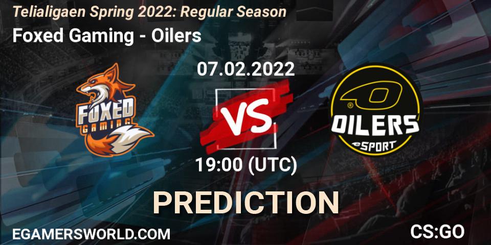 Foxed Gaming - Oilers: Maç tahminleri. 07.02.2022 at 19:00, Counter-Strike (CS2), Telialigaen Spring 2022: Regular Season