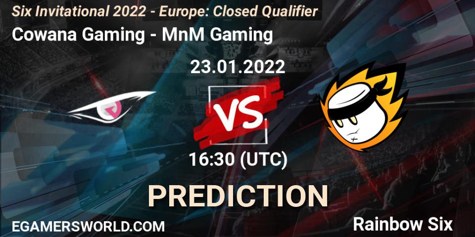 Cowana Gaming - MnM Gaming: Maç tahminleri. 23.01.2022 at 16:30, Rainbow Six, Six Invitational 2022 - Europe: Closed Qualifier