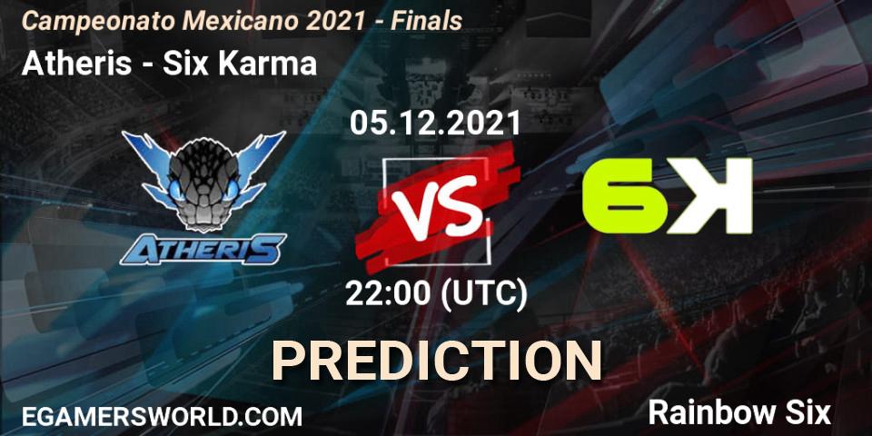 Atheris - Six Karma: Maç tahminleri. 05.12.2021 at 20:00, Rainbow Six, Campeonato Mexicano 2021 - Finals