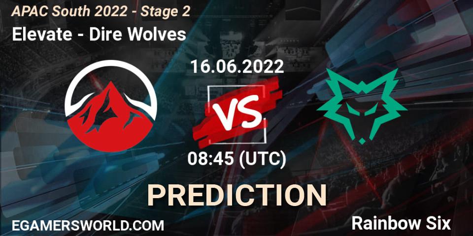 Elevate - Dire Wolves: Maç tahminleri. 16.06.2022 at 08:45, Rainbow Six, APAC South 2022 - Stage 2